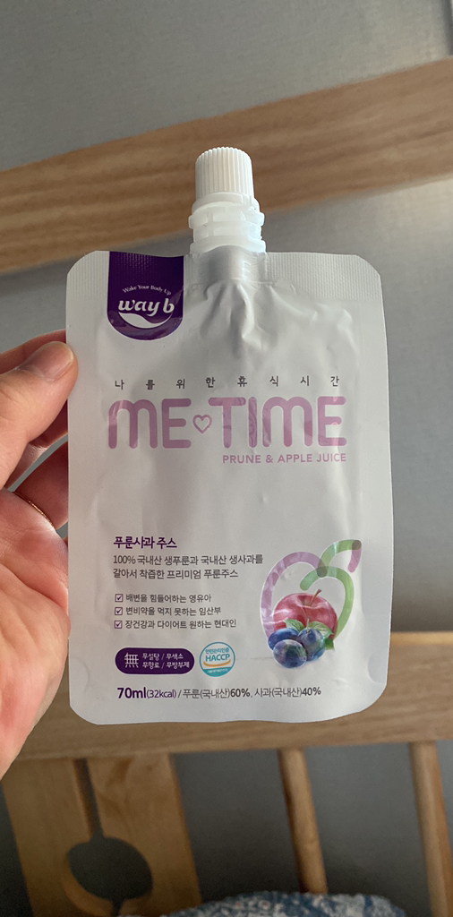 미타임 푸룬사과 주스 리뷰 후기