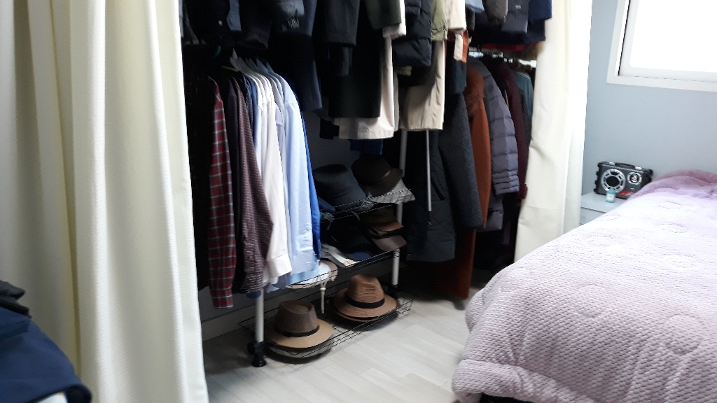 가화행거 고급 5단 드레스룸 커튼 행거 리뷰후기