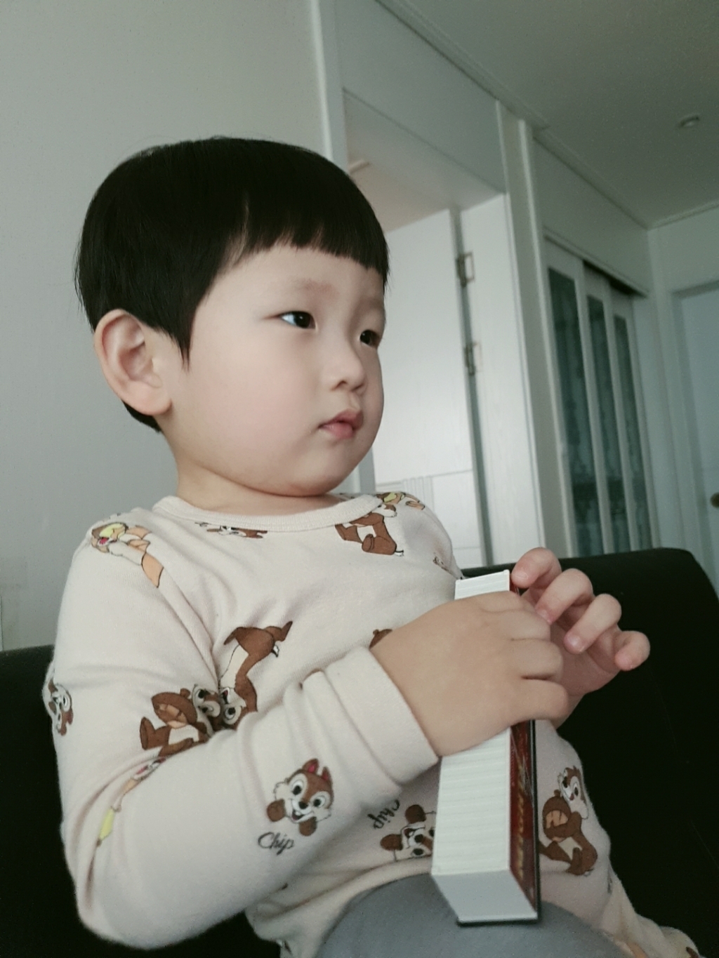 디즈니 아동용 칩앤데일 다람쥐 긴팔 실내복