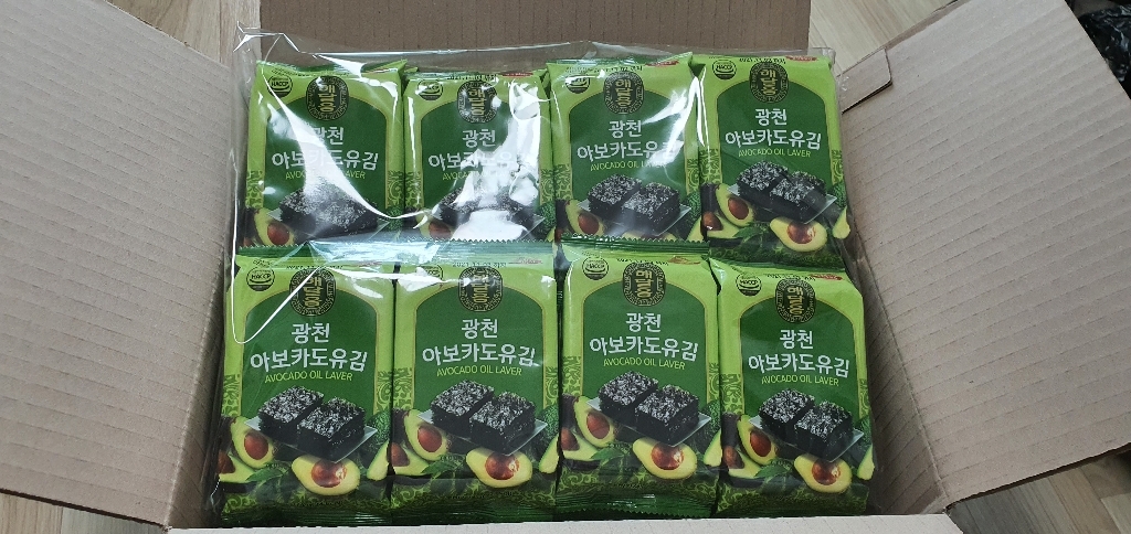 광천 해달음 아보카도유 도시락김 32개