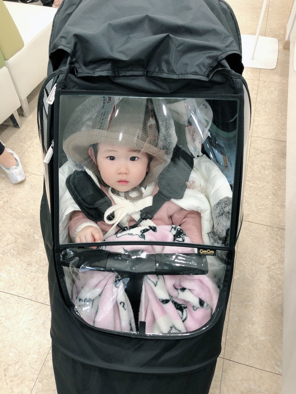 무슈 아동용 웨이디 니트 보넷