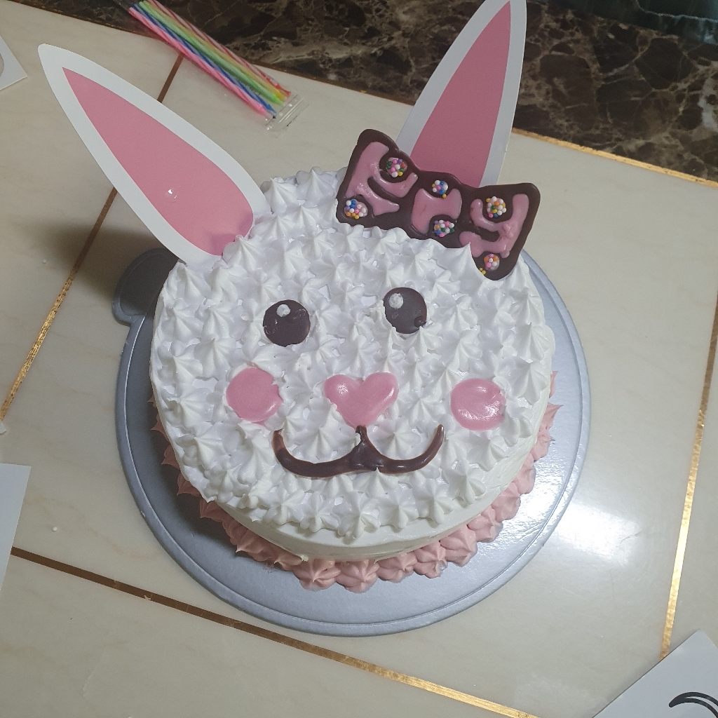 후앙 동물 케익 만들기 토끼와 곰