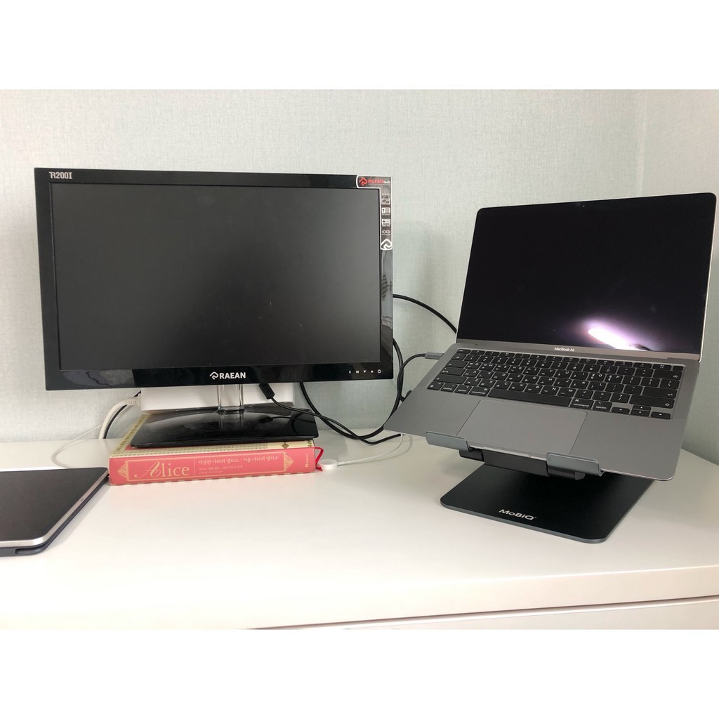 모비큐 알루미늄 맥북 노트북 스마트패드 거치대 AIR STAND EX Riser Pro 3단 리뷰후기
