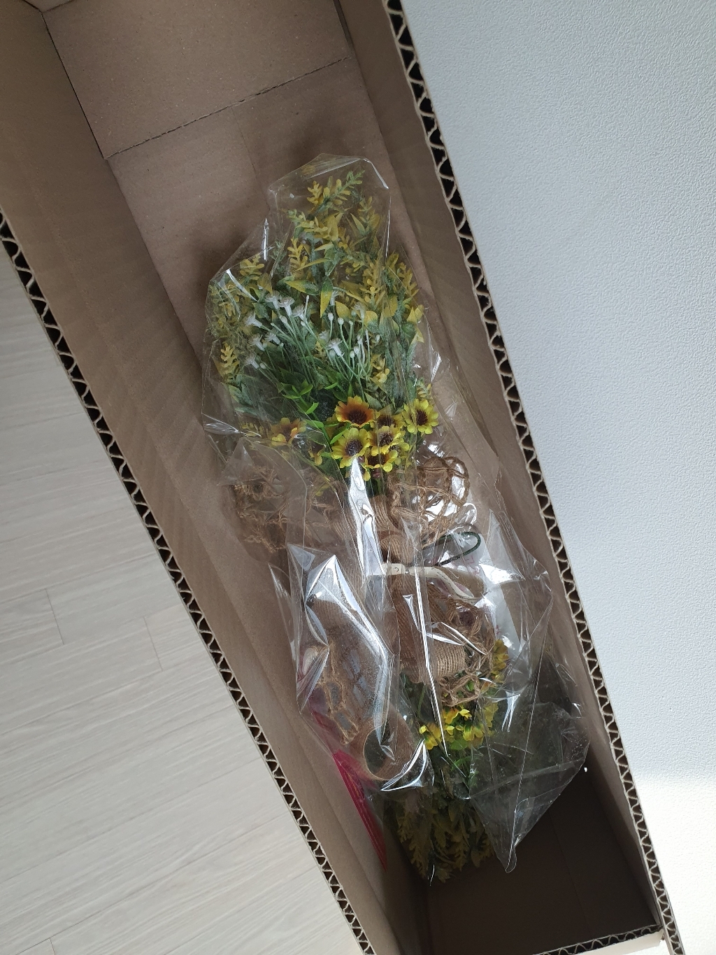 플라워트리 해바라기 라벤다 갈란드 소품 인테리어 꽃 벽장식 FWFT 리스/스웨그