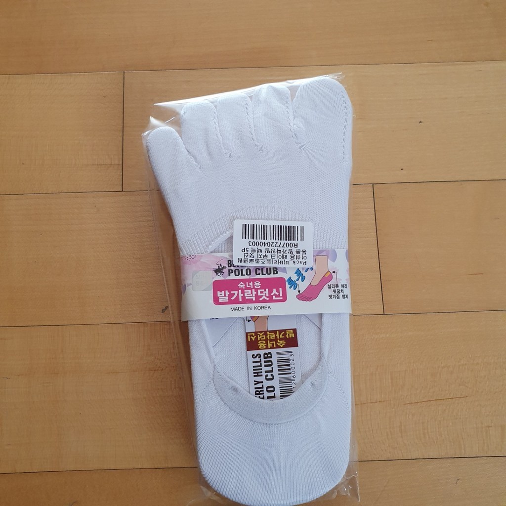 비버리힐즈 폴로클럽 여성용 페이크 무지 덧신 통풍 발가락양말 5족