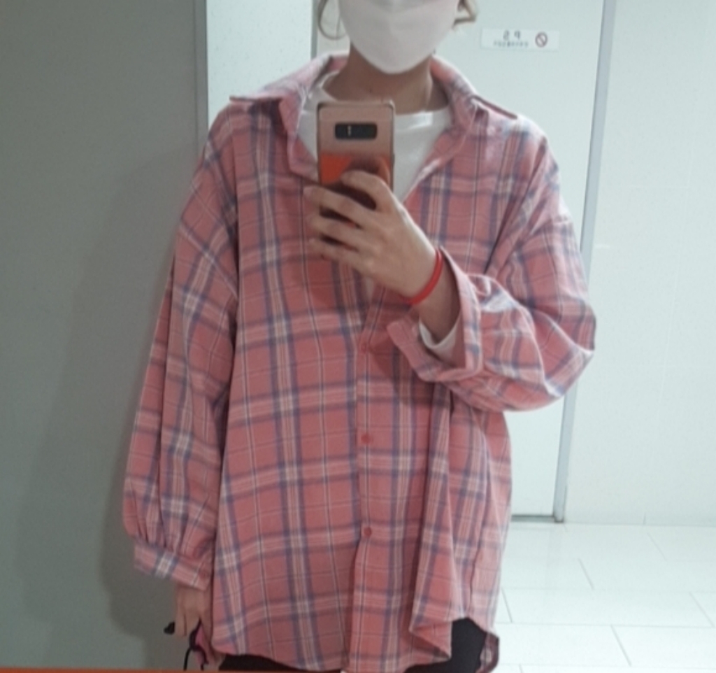 [무료배송/3coor] 달리샵 루달 체크 셔츠 롱 남방