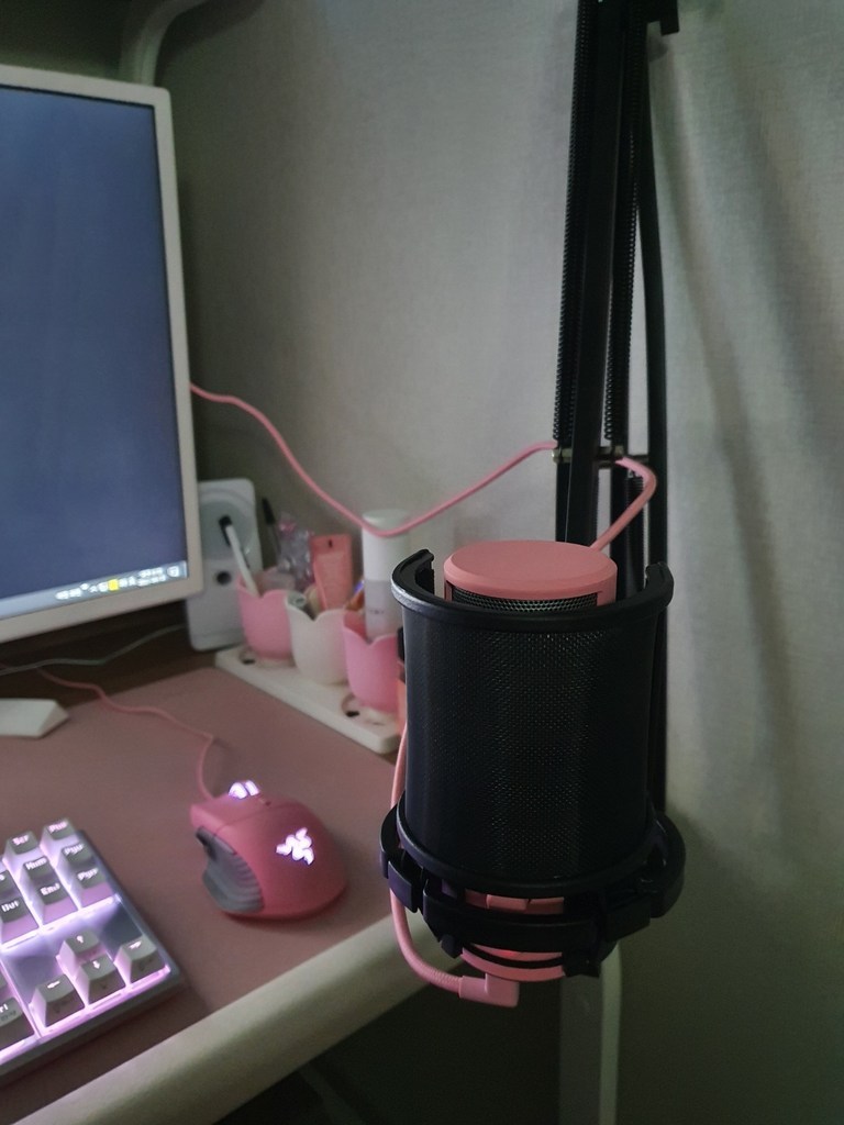 베이직기어 3중 레이어 마이크 팝필터 리뷰후기