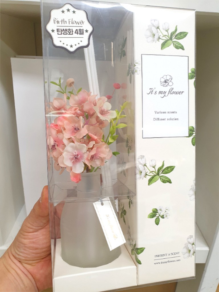 탄생화 디퓨저 선물 4월 탄생화 벚꽃 남자 친구 여자 친구 남사친 여사친 언니 선생님 직장동료 생일선물 집들이선물 결혼선물 실내 디퓨저 실내 방향제 디퓨져