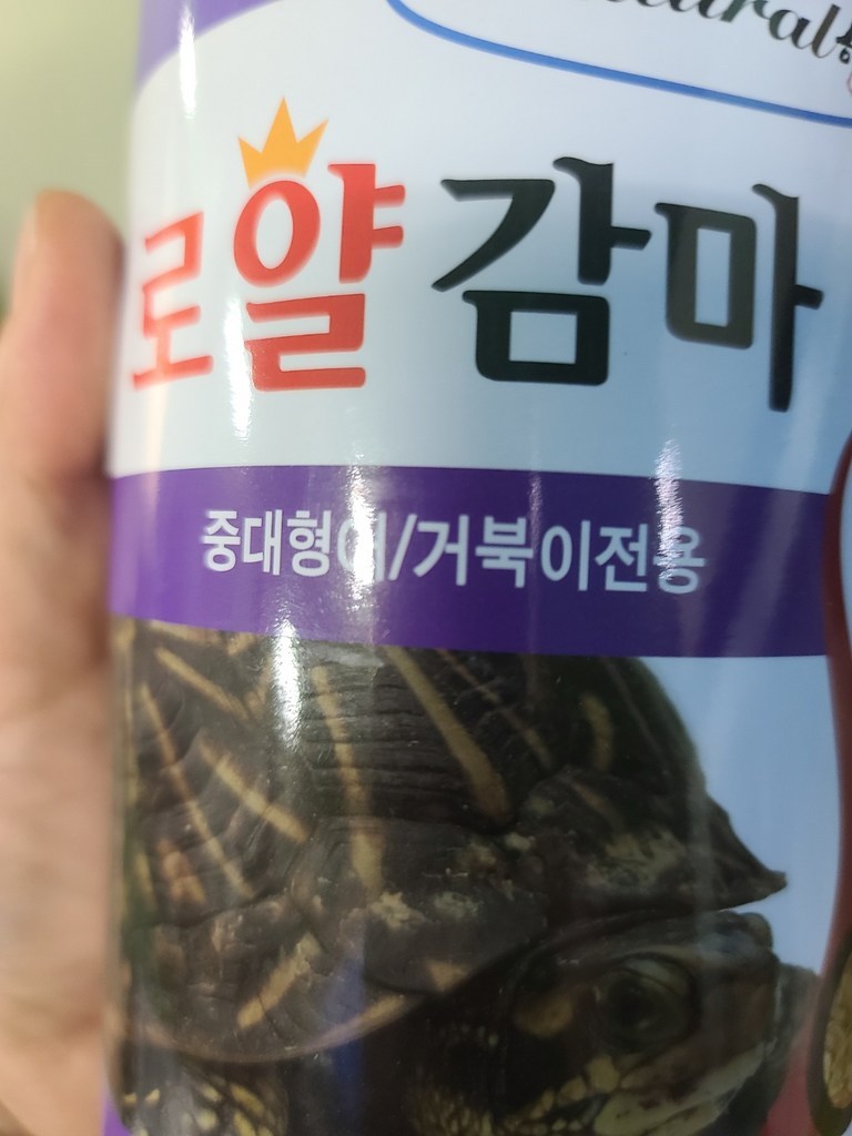 내츄럴한 로얄감마 거북이 사료 대