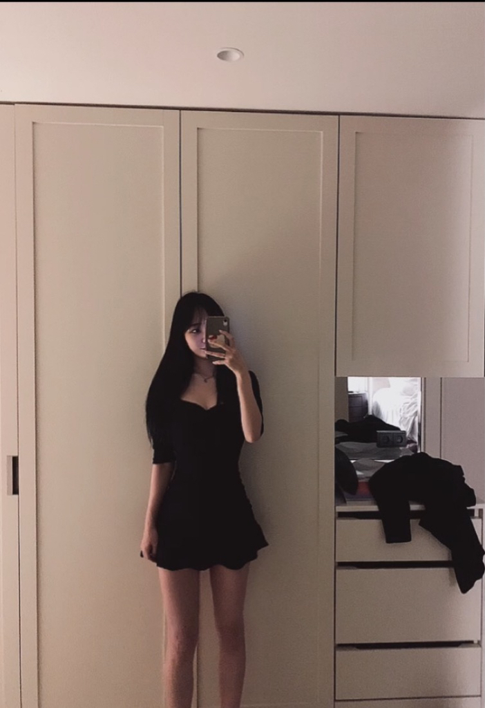 글램디브 하객 셔링 미니 원피스 리뷰후기