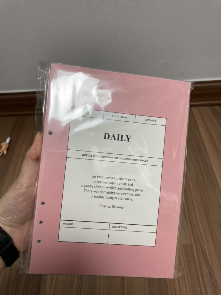 퍼니메이드 6공 다이어리 데일리 리필속지 세트 리뷰후기