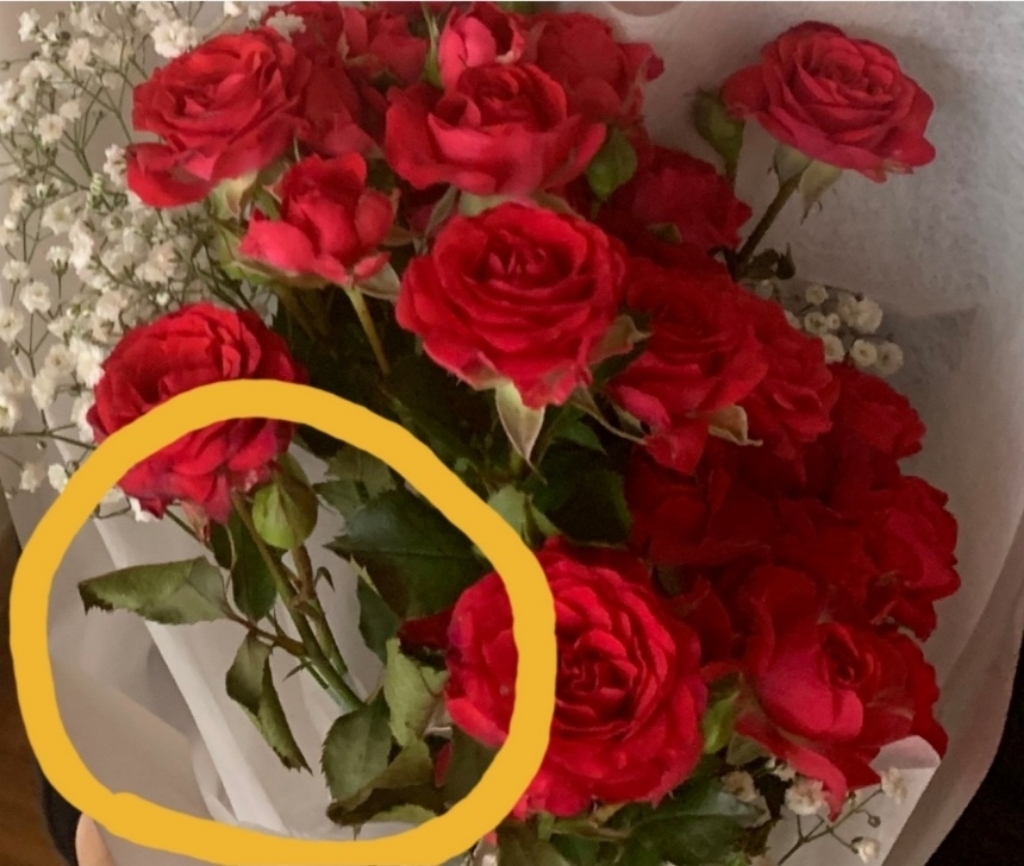 블뤼엔 생화 꽃다발 미니장미 30송이 S