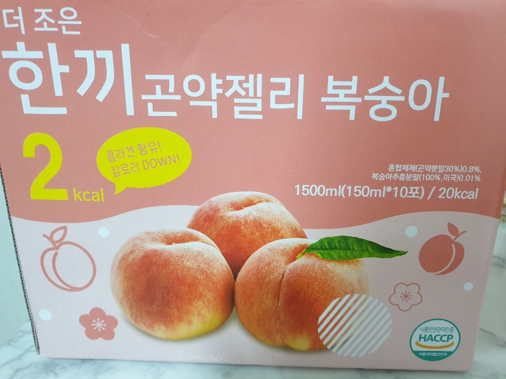 더존건강 더조은 한끼 곤약젤리 복숭아 리뷰후기