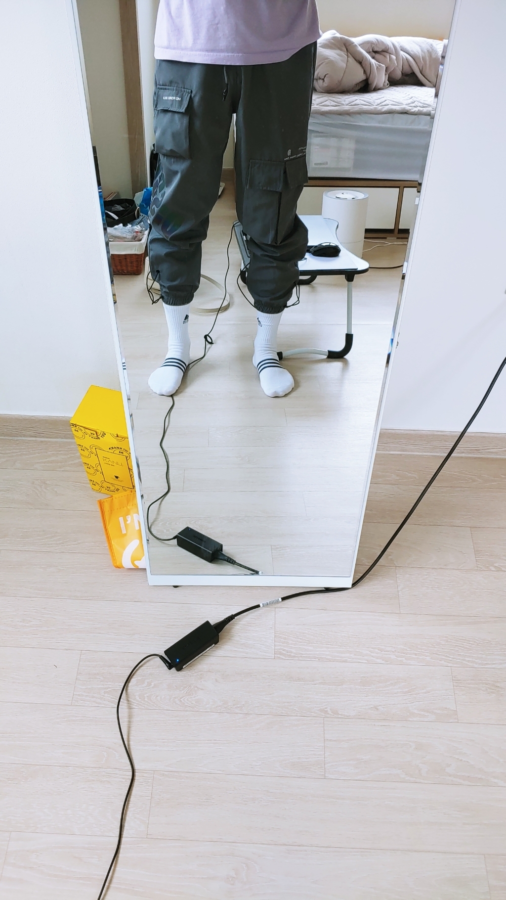블라크12 폴리원단 남자 테크웨어 카고조거팬츠 스카치 스트릿밴딩바지