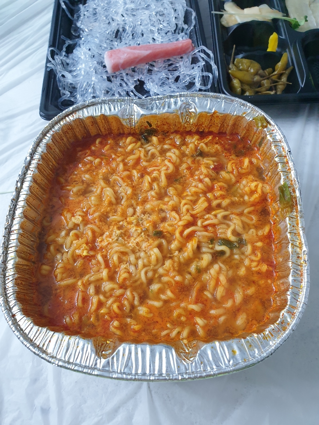 대한 웰빙 일회용 라면 은박냄비 리뷰후기