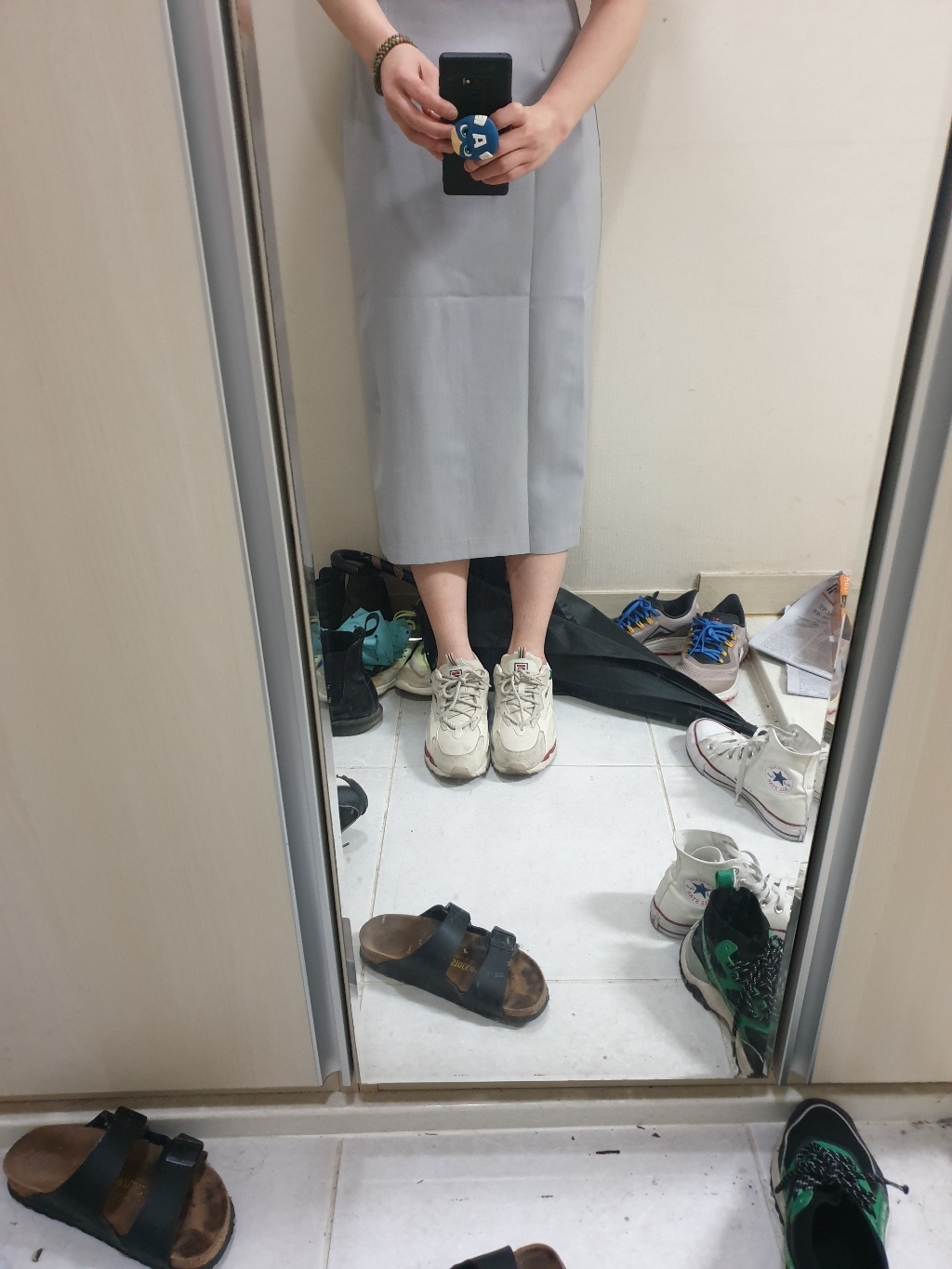 오키진 세인트 H라인 롱 스커트