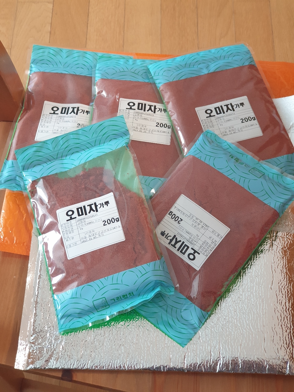 케이웰니스 국산 오미자 분말 가루 전통 건강 한방 차 재료