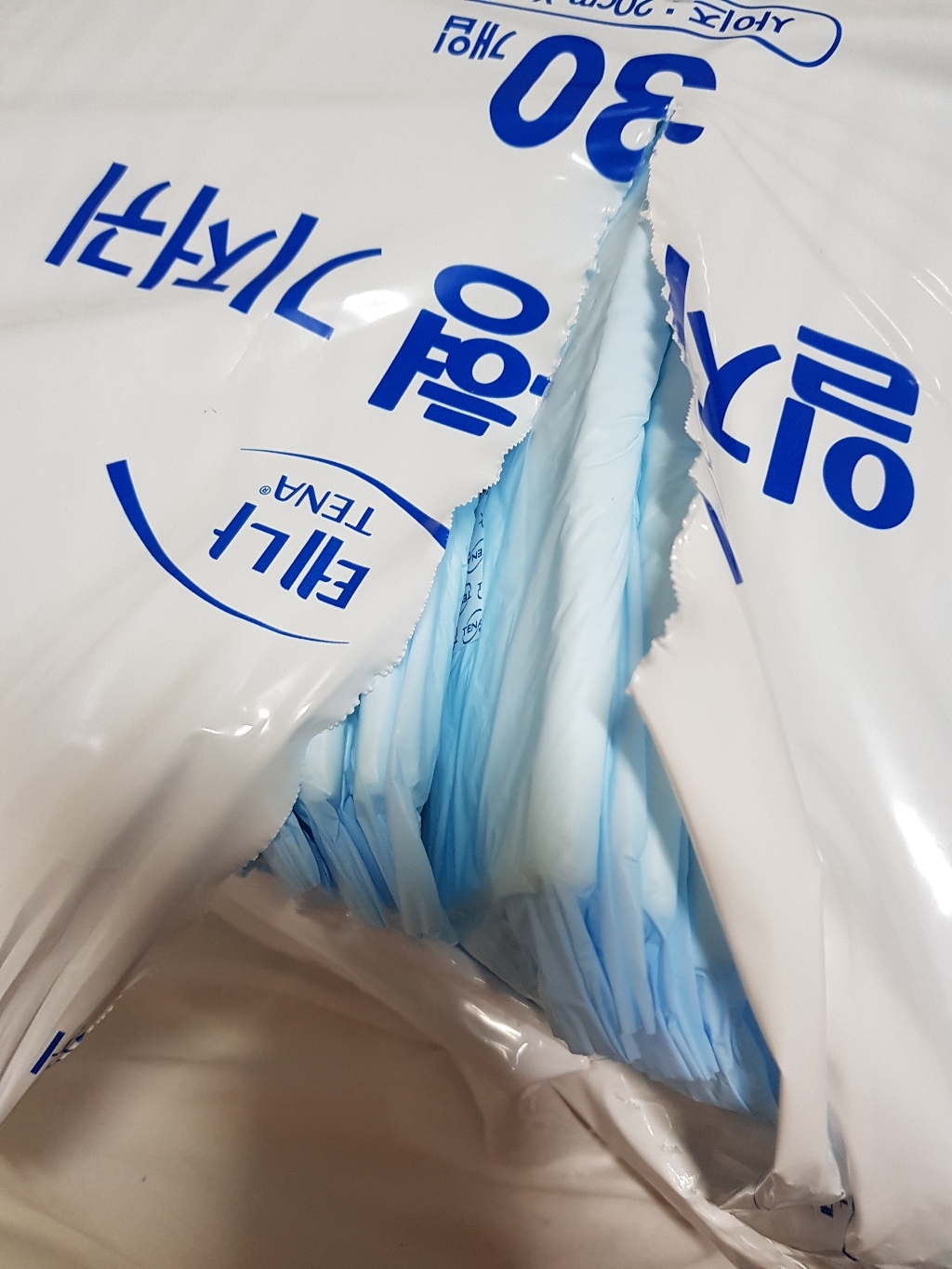 테나 일자형 성인기저귀 서브패드 남녀공용