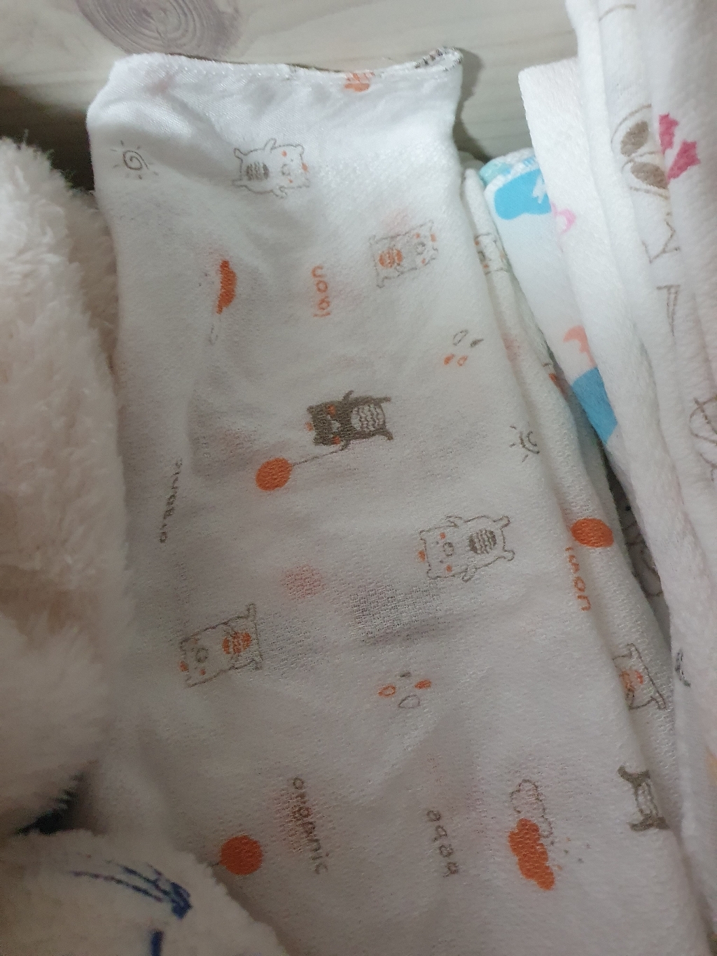 베베라온 오가닉 실크밤부 대나무 손수건 버블곰 리뷰 후기