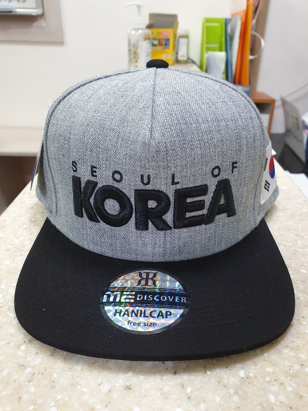 베이직엠 남성여성 스냅백 Seou 자수