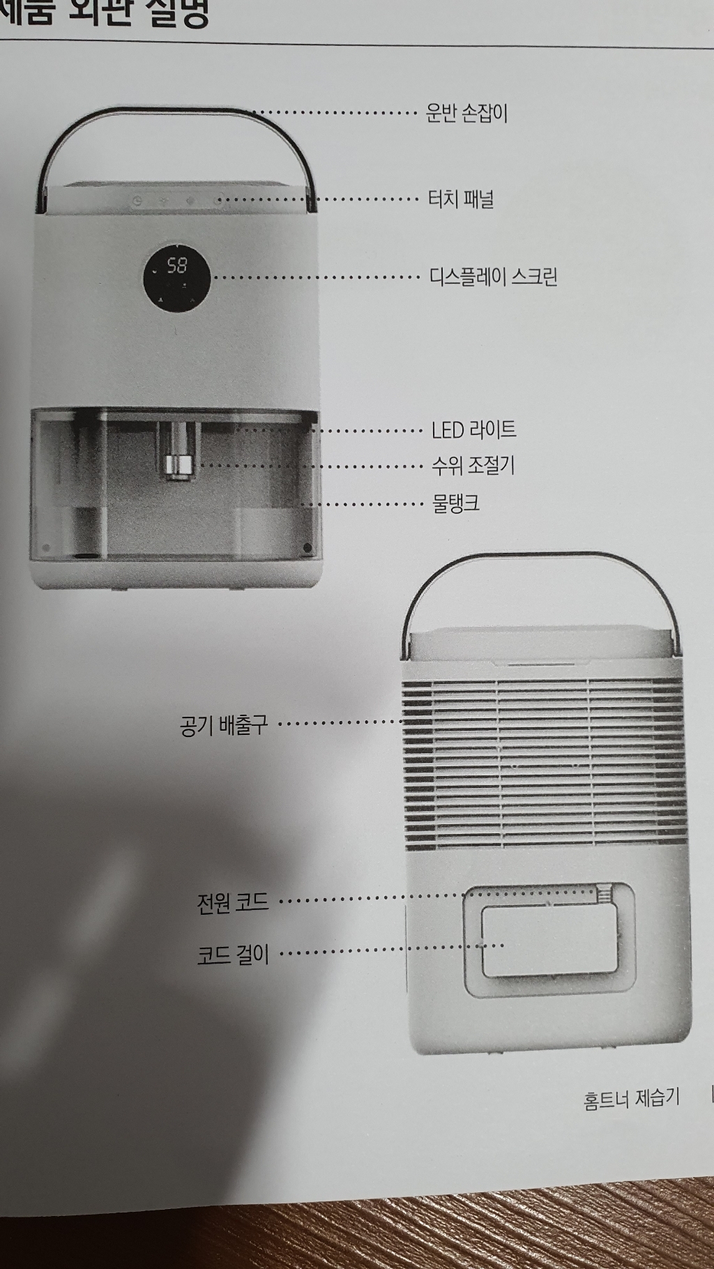 홈트너 습기제거 저소음 저전력 원룸 옷방 미니 소형 듀얼 펠티어 가정용 제습기 리뷰후기