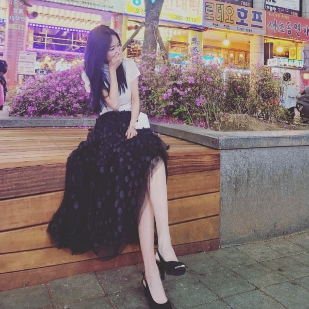 반다리풍성한 훌 써클 레이스 샤샤 스커트 리뷰 후기