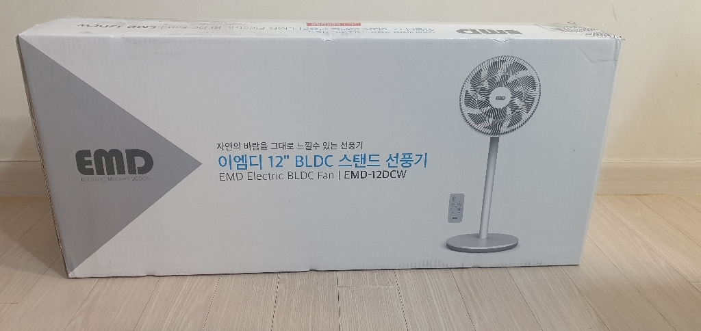 ED 초미풍 BDC모터 스탠드 리모컨 선풍기 ED-12DCW