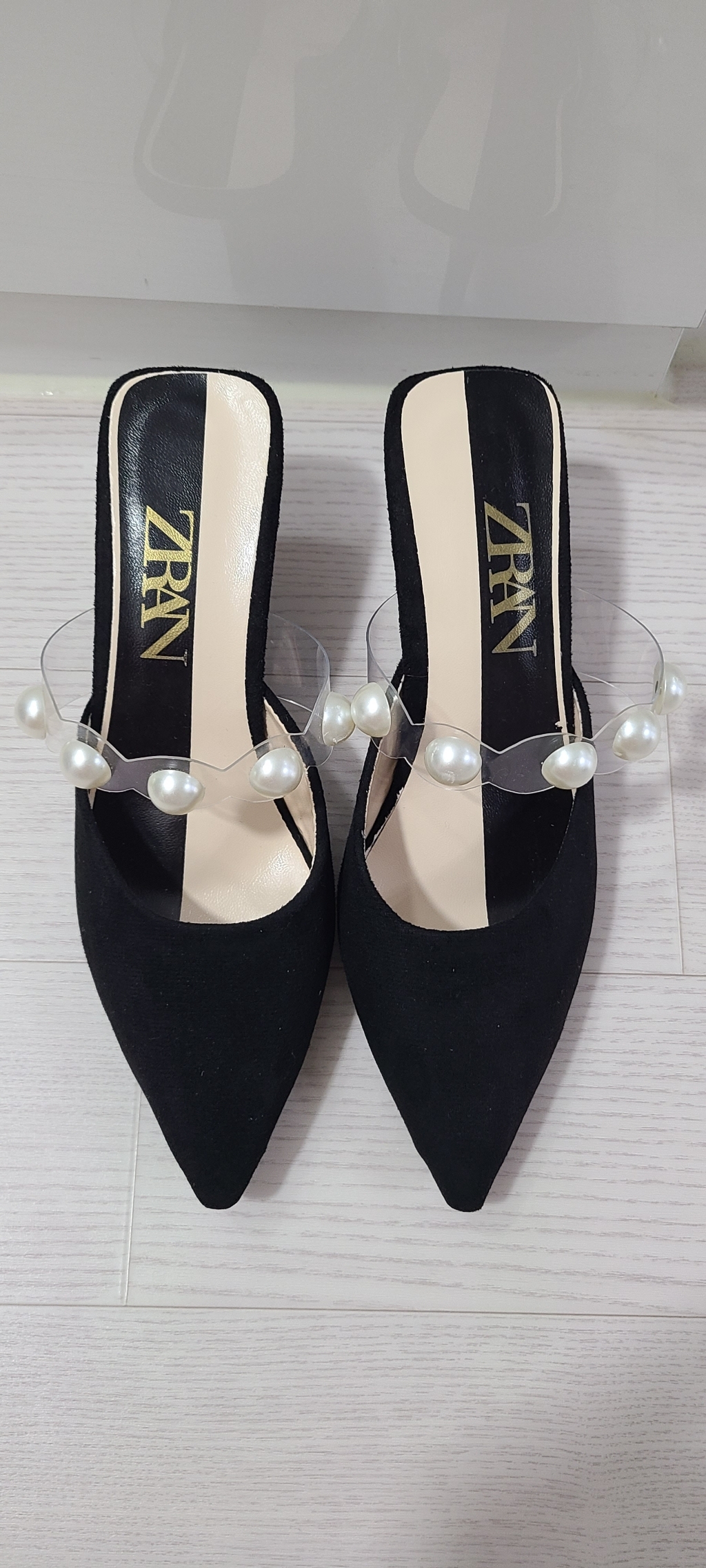 ZARA 진주 뮬 여성 샌들 여름 리뷰후기