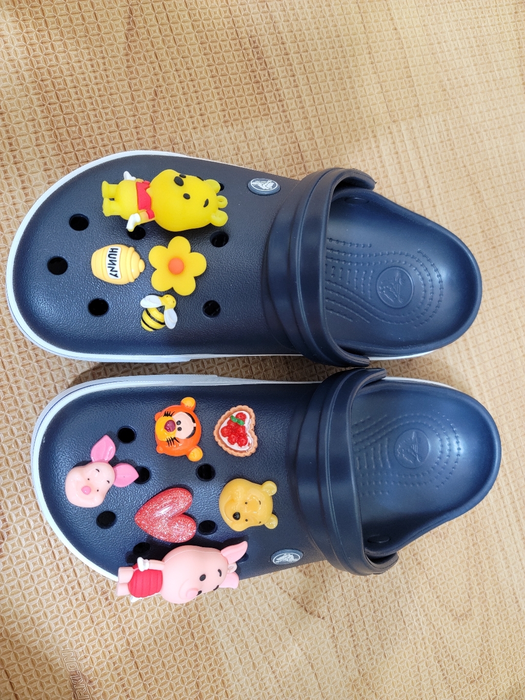곰돌이푸 피글렛 입체 피규어 실내화 슬리퍼 운동화 꾸미기