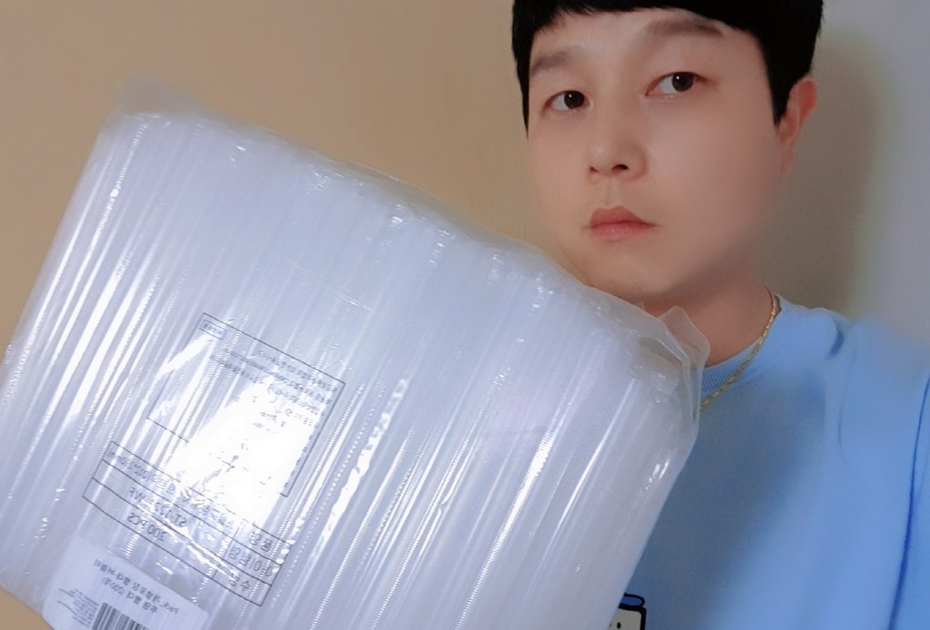 티나피크닉 개별포장 버블티 투명 빨대