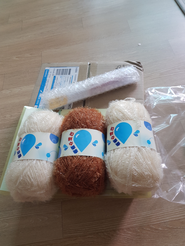 쎄비 촉촉 식빵 수세미 만들기 DIY