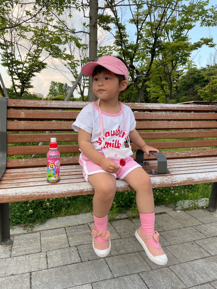 따블리에 아동용 코튼캔디 썬바이저
