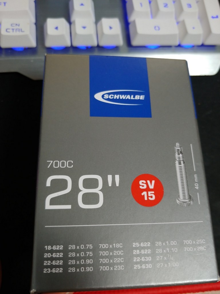 슈발베 튜브 SV20 X라이트 700C 경량튜브 로드 싸이클 픽시