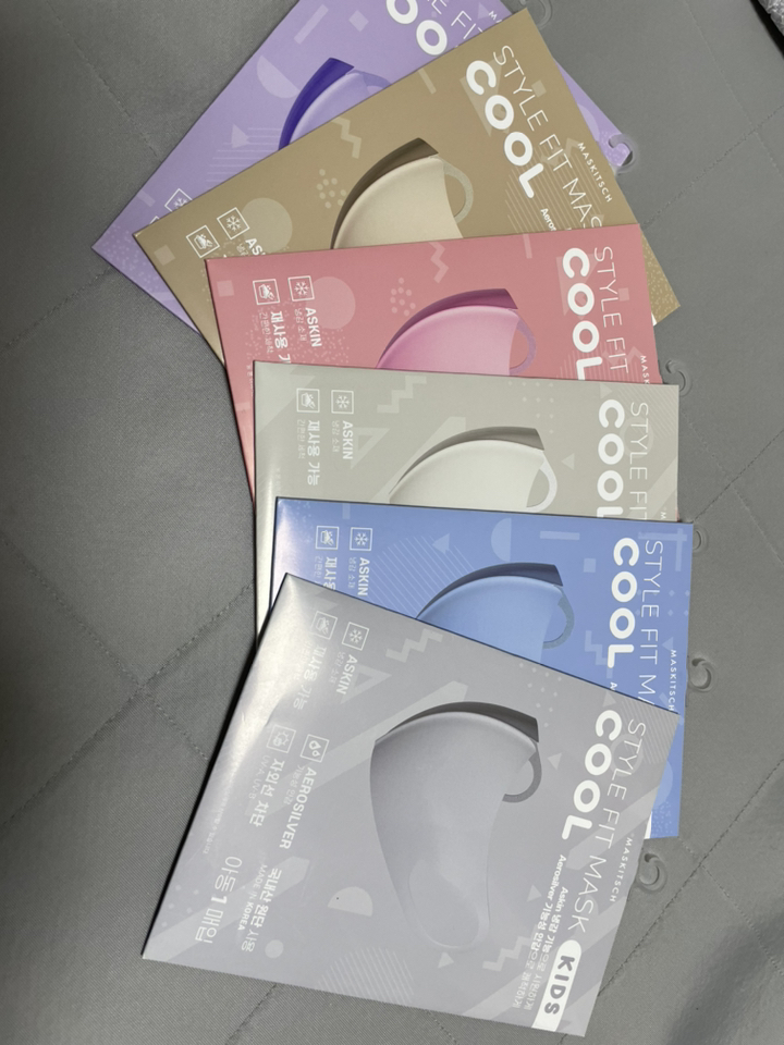 마스키치 스타일핏 쿨 마스크 여름 자외선차단 퀵드라이 아동