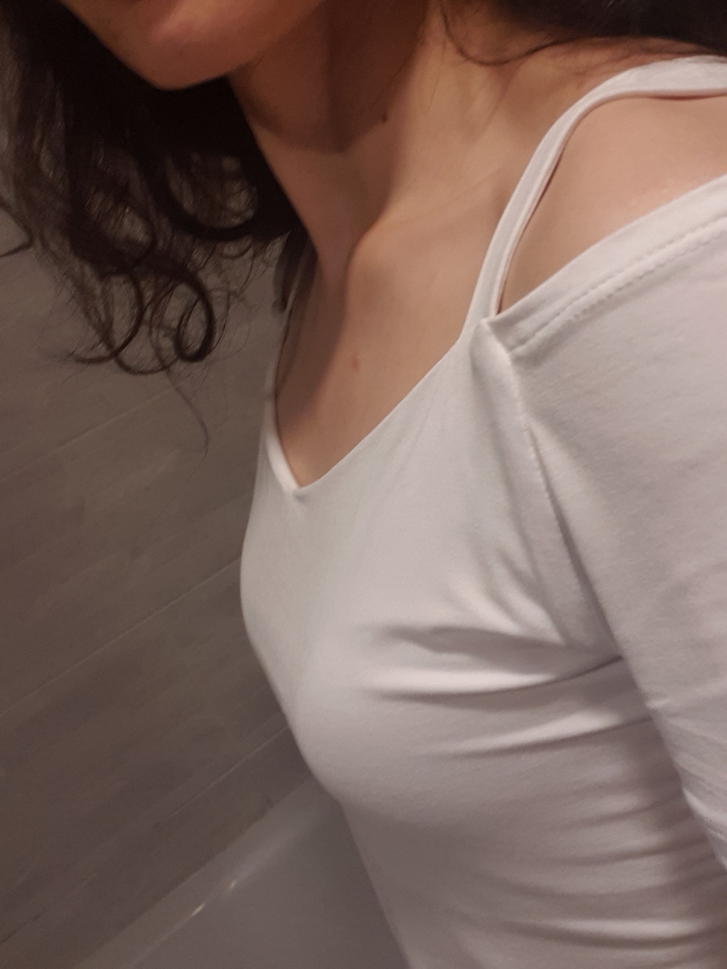 일월전빵 여성용 반팔 무지 스판 쫄티