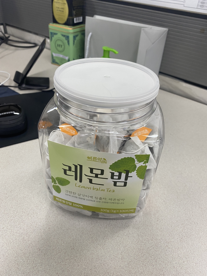바른약초 레몬밤 삼각티백