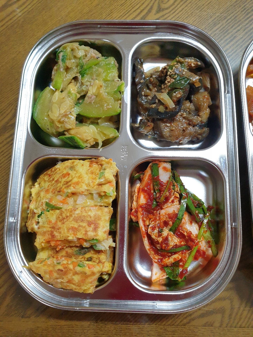 베이직리빙 스텐 4구 찬통 민트