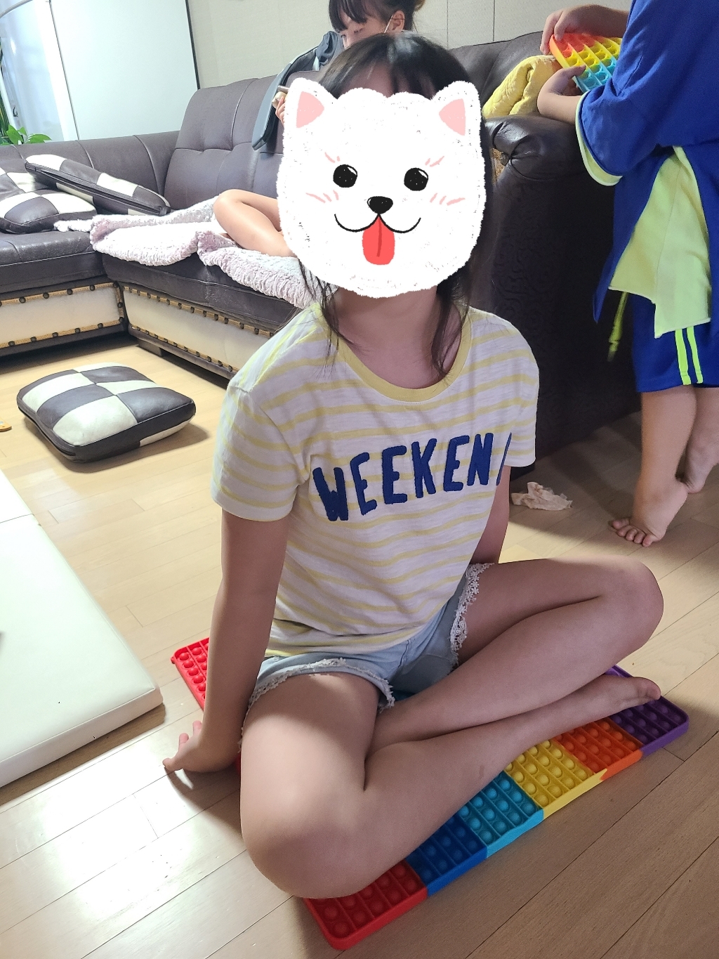 [럭키토리] 초대형  정사각형 이불 푸쉬팝 초초초대형 팝잇 옆집아이가 부러워하는 세상큰 팝잇