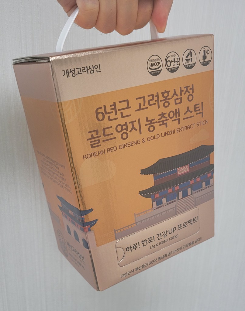 개성고려삼인 6년근 고려홍삼정 골드영지 농축액 스틱