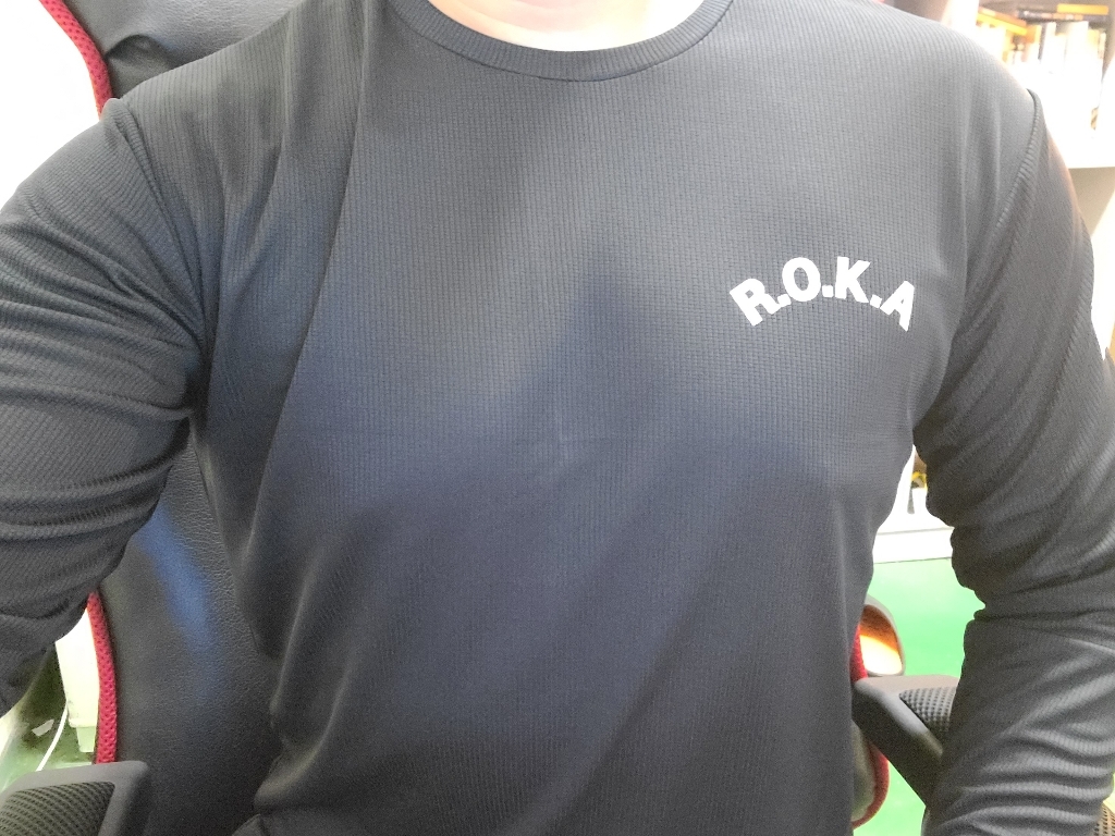 군인 로카ROKA 로카티 ROKA 검정 카키 흰색 사계절용 로카긴팔티 긴팔 티셔츠