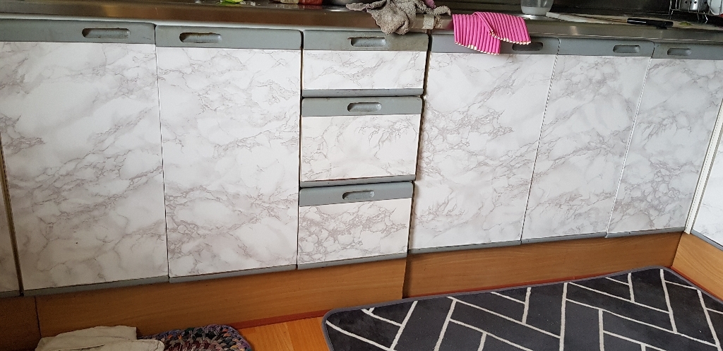 마이월플레이즈 DIY 인테리어 고광택 대리석시트지
