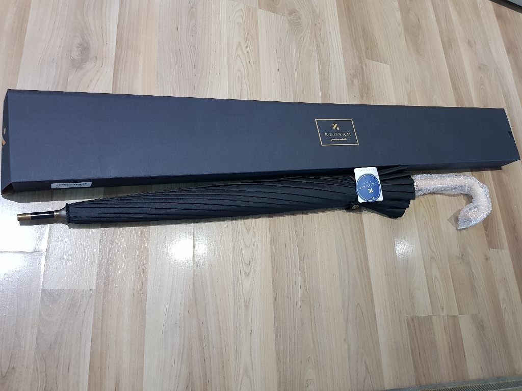 크로반 예쁜 곡자 장우산 우드그립 KR3