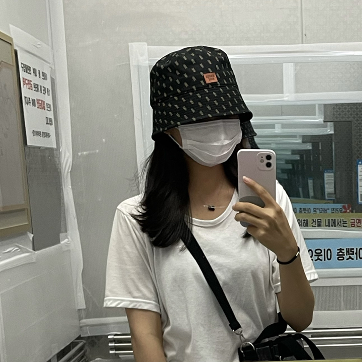 아이엠캡 마르코디아즈 인렉트 패턴 다운챙 벙거지