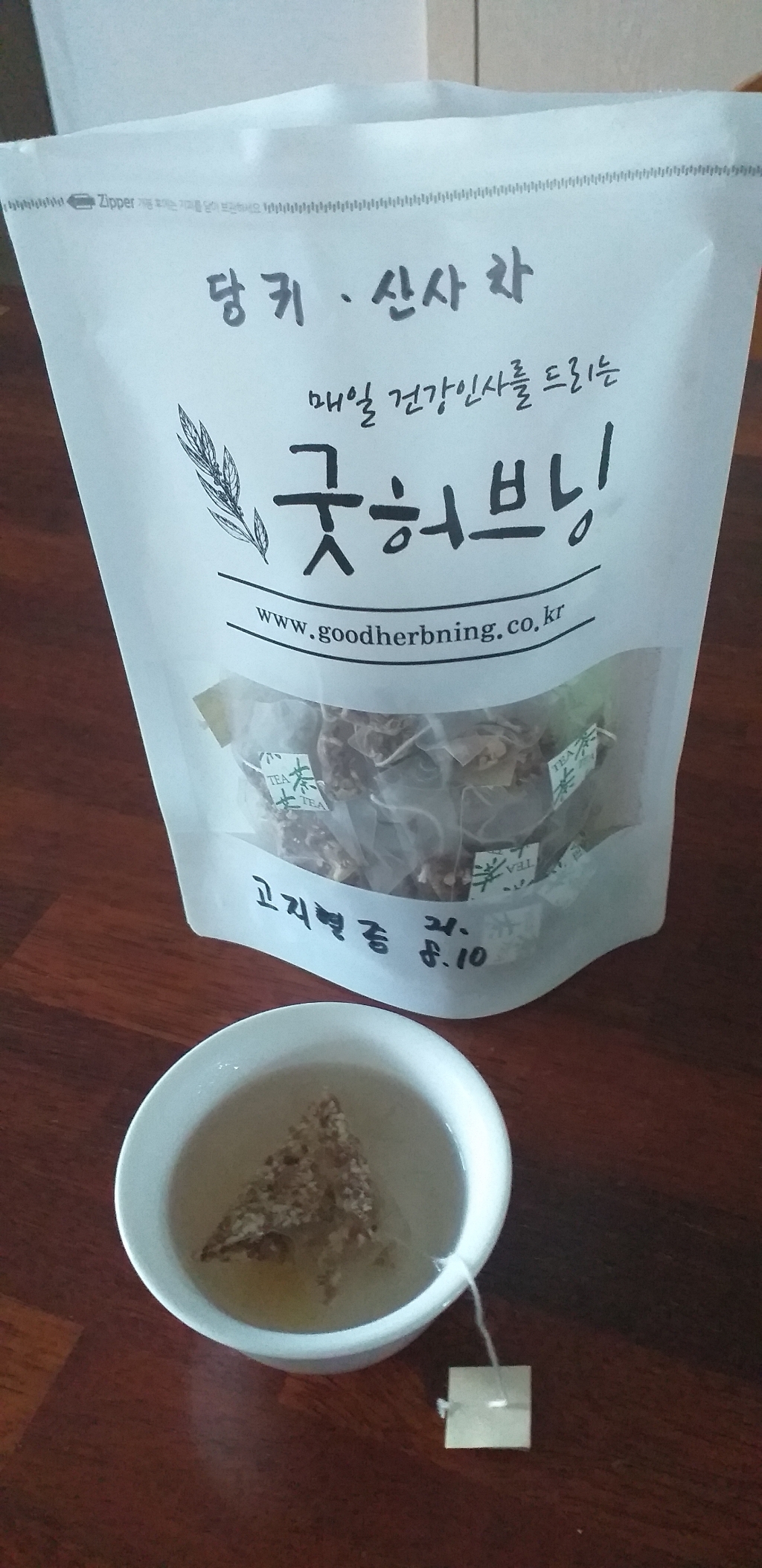 굿허브닝 당귀산사 차 티백 국산 50개