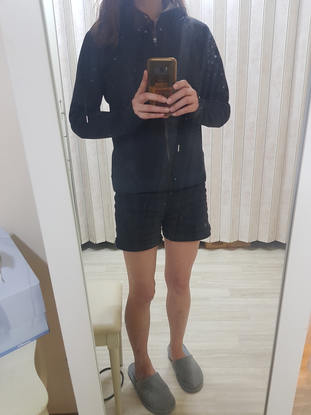 장사부 여성 다이어트 땀복 슬림 후드집업
