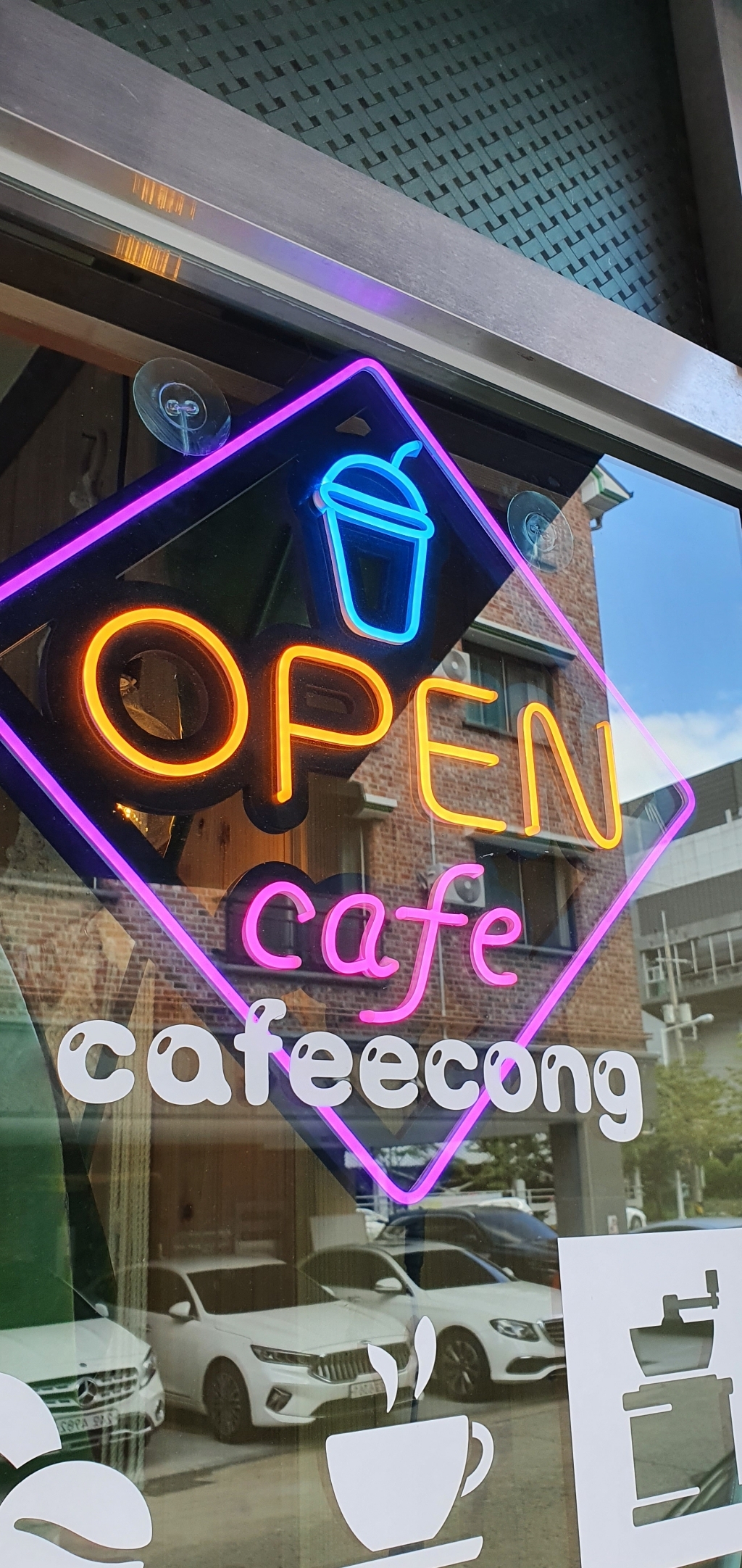 ED보드나라 오픈 카페 간판 대형 OEN ED 네온보드 ED 네온사인