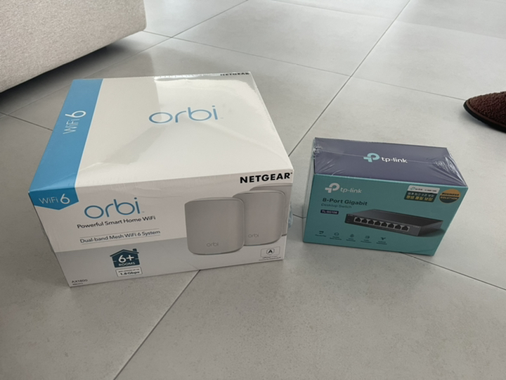 넷기어 오르비 RBK353 WiFi 6 듀얼밴드 메시 와이파이 공유기 ack AX1800