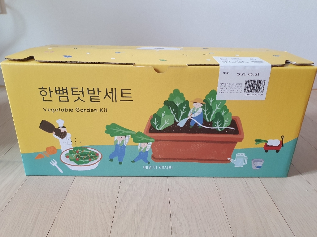 베란다레시피 한뼘 텃밭세트