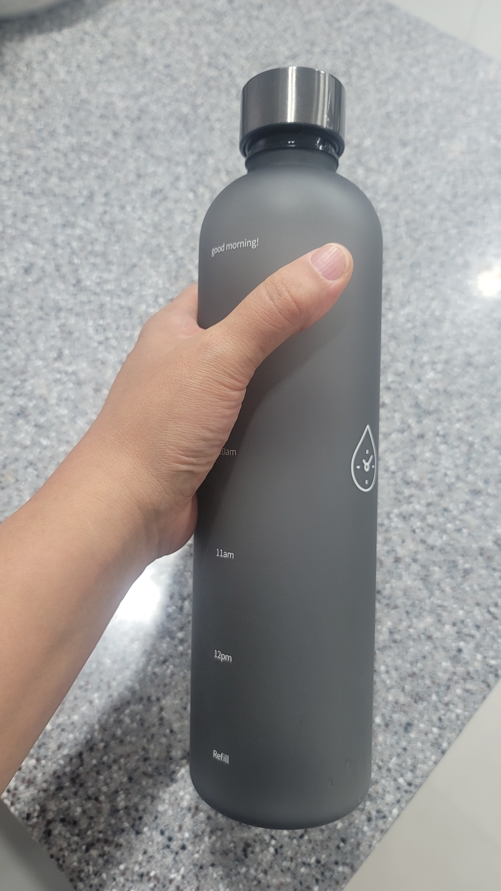 미쓰달봉 트라이탄 안개보틀 시간눈금 시간체크 대용량 1리터 1L 다이어트 물병 물통 리뷰후기