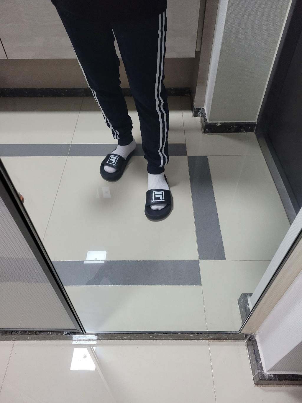 엠스트럭처 여성용 두줄라인 시보리 트레이닝팬츠